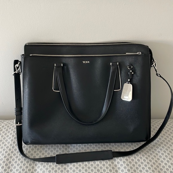 Tumi Bags Tumi Leather Briefcase Laptop Bag Poshmark